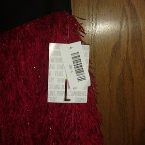 Lularoe red fringe Jill skirt